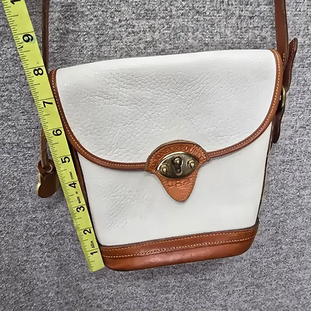 DOONEY & BOURKE VINTAGE BEIGE AND BROWN CROSSBODY BAG